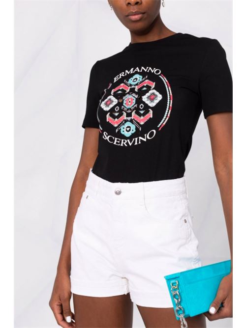 T-shirt con logo ERMANNO SCERVINO | D402L346DUX95708